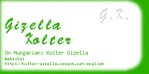 gizella kolter business card